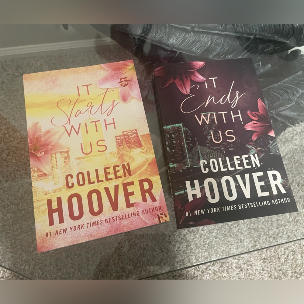 It Starts With Us/It Ends With Us Bookworm Books SIGNED books Colleen Hoover